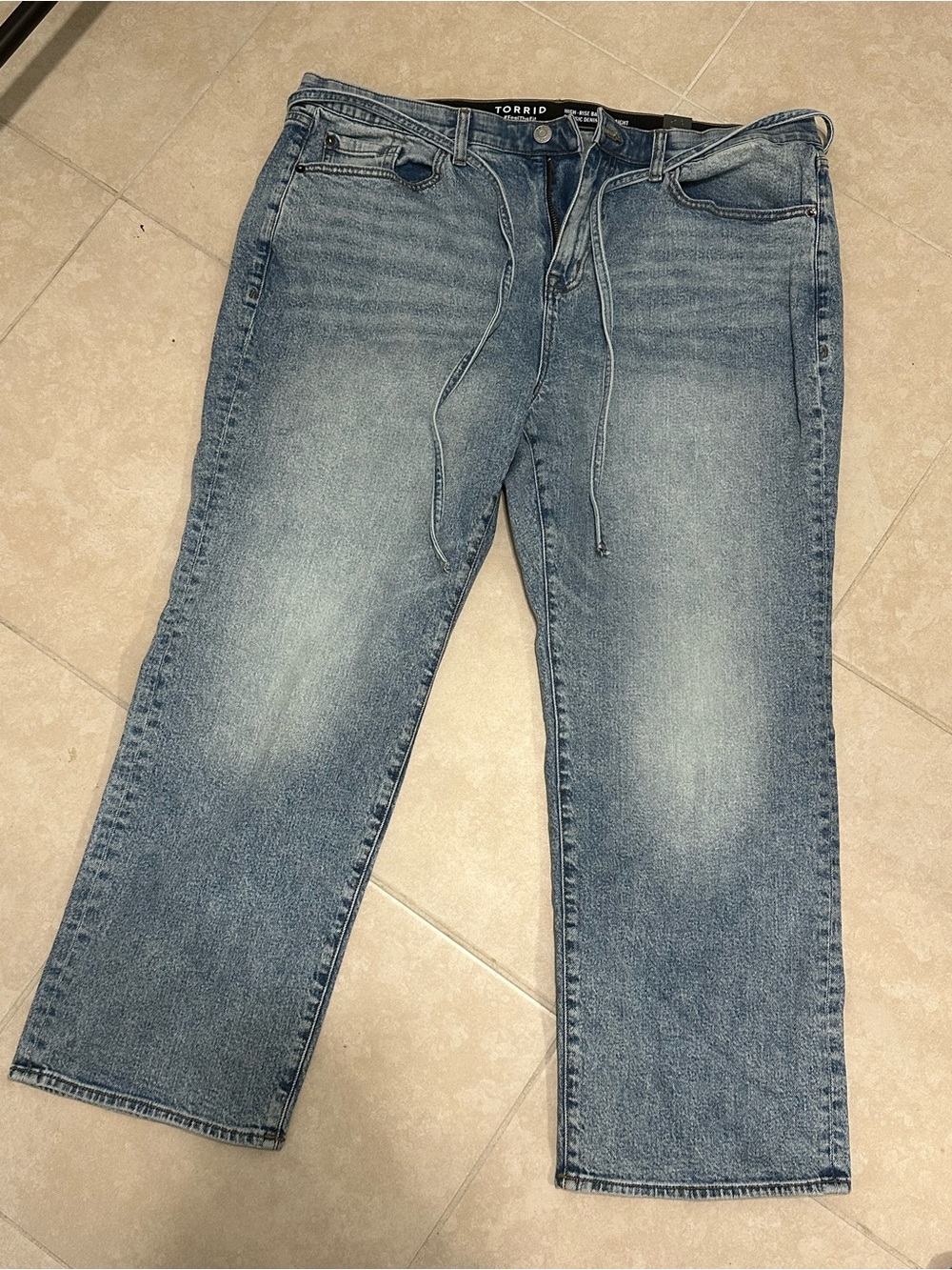 Torrid High Rise Baggy Straight Jeans Size 16 Short NWT